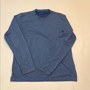 Lululemon Men's Blue Long Sleeve Shirt